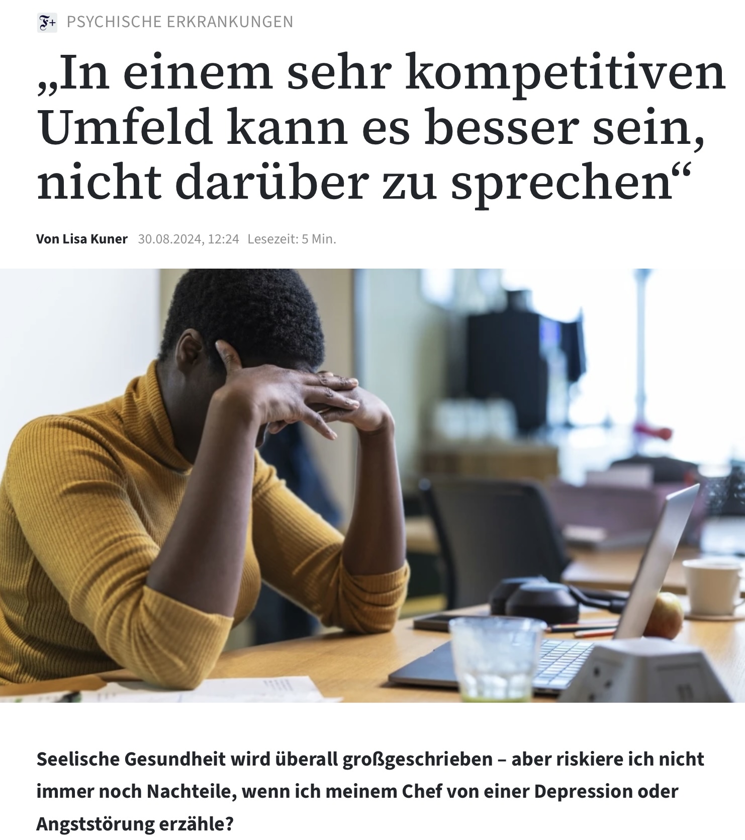 Titelbild FAZ-Artikel